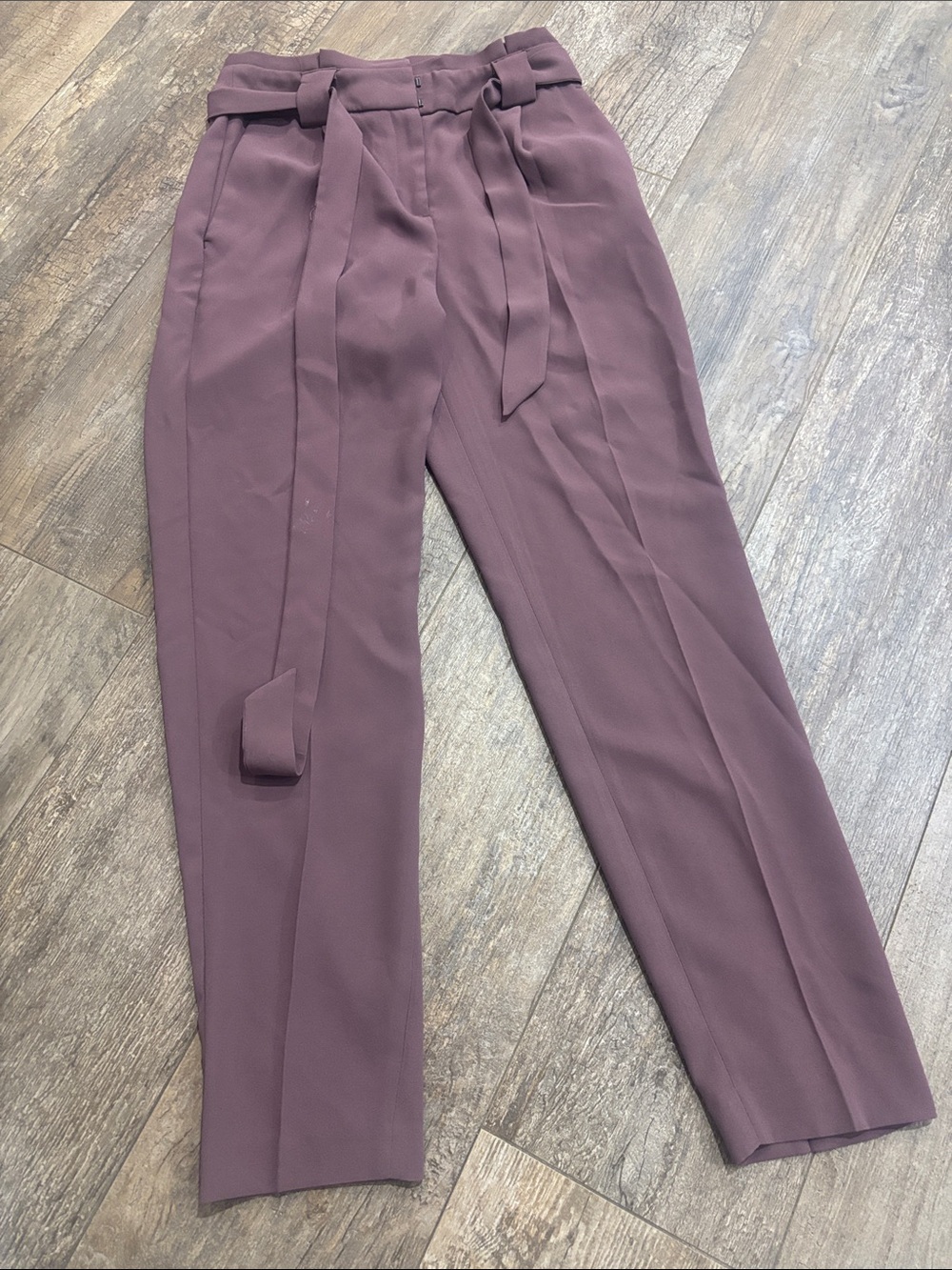 Express Mauve Tie-Waist Trousers